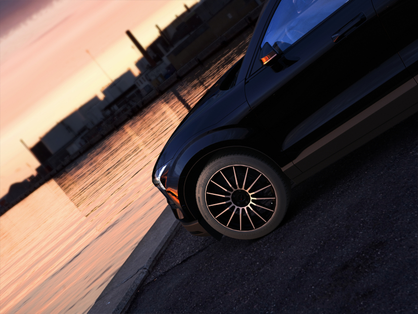 LAMERA (L)|Schwarz Matt Poliert 20