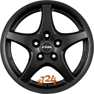 RIAL U1 6x15 ET45 5x114.3 Racing Schwarz Einteilig