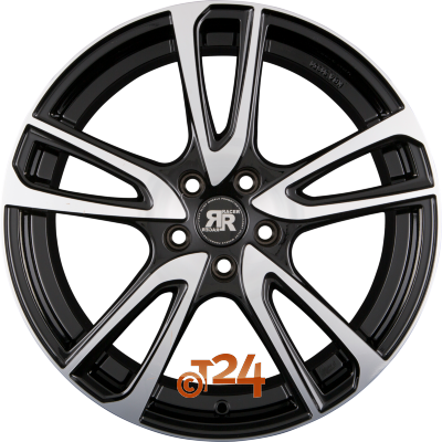 RACER WHEELS WAVE 7x17 ET42 5x105 Gloss Black Machined Face Einteilig