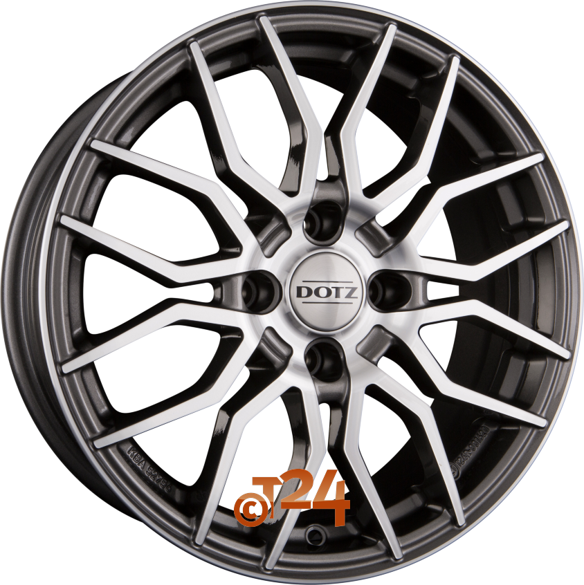 LIMEROCK|DARK - Gunmetal Frontpoliert 16