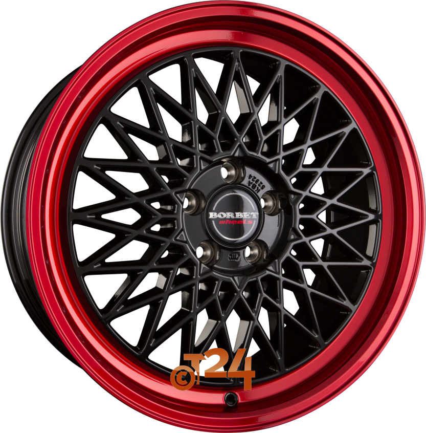 B|Black Rim Red 17