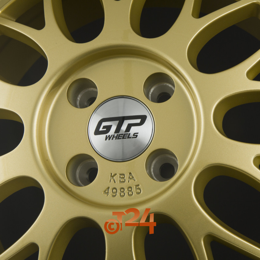 GTP 020|Gold Felgenbett Poliert 17