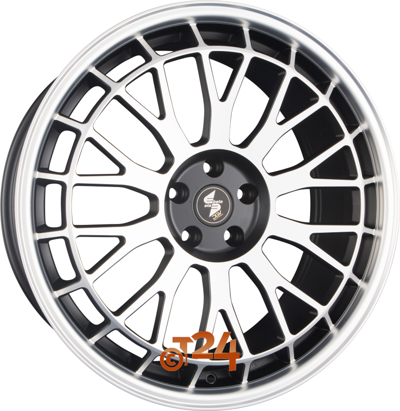 UNIT|Black Matt Lip Spokes Polished 21