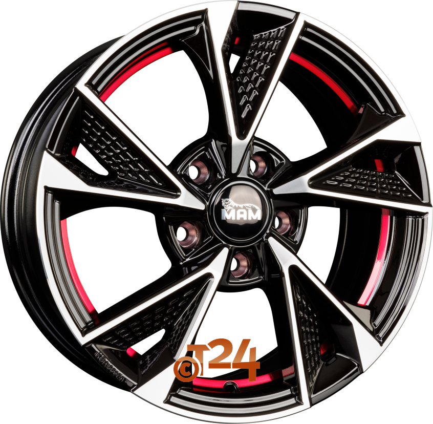 MAM RS6|Black Front Polish Red Inside (BFPRI) 16