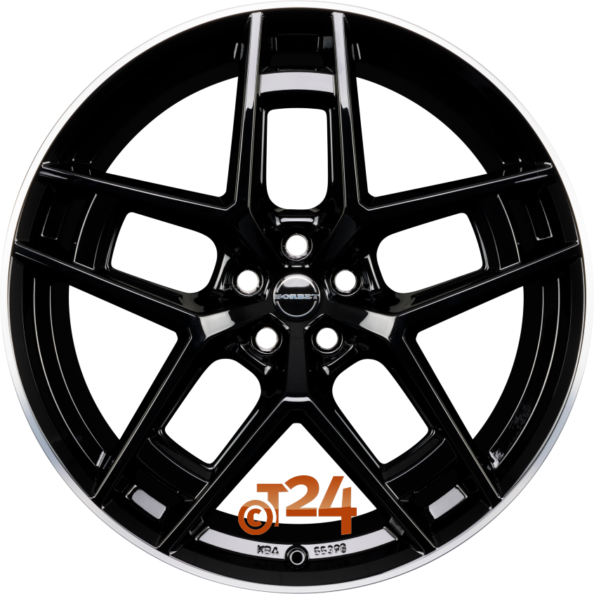 TF|Black Rim Polished Glossy 24