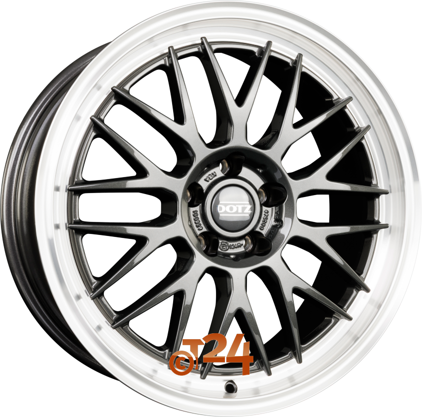 BILBAO|DARK - Gunmetal Matt mit Poliertem Felgenhorn 17