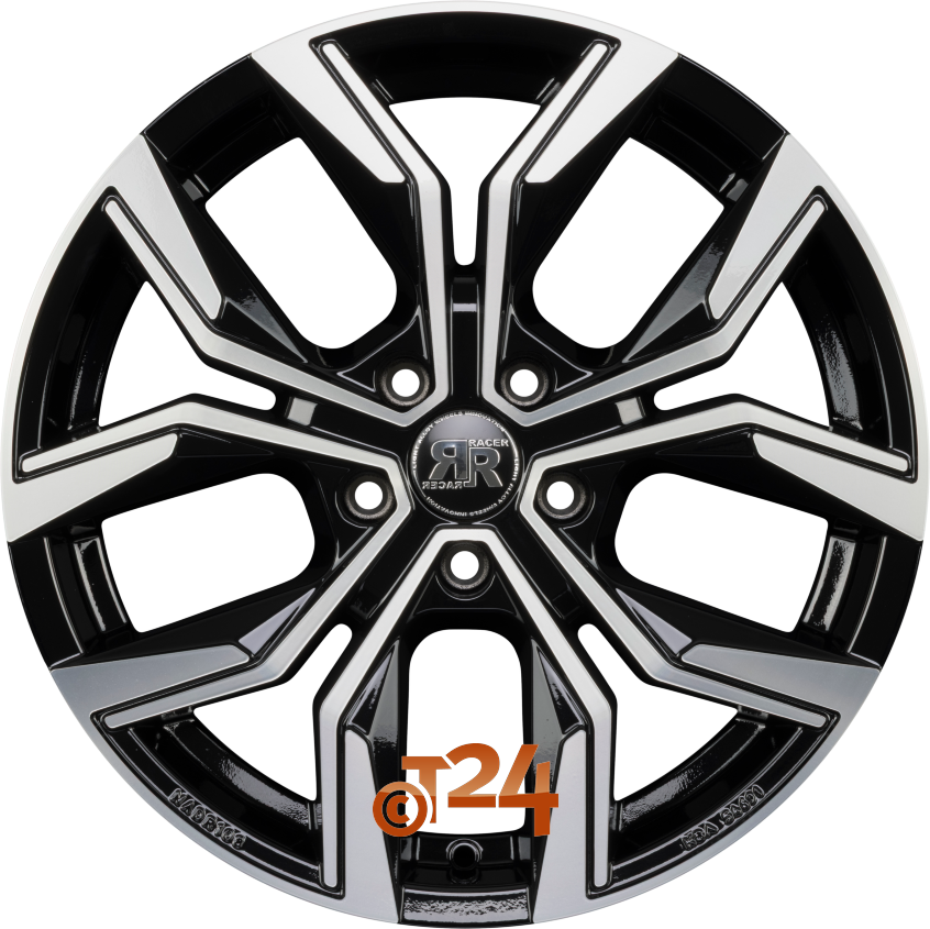 CARVER|Noir Brillant Face Polie - Bright Black Machined 16