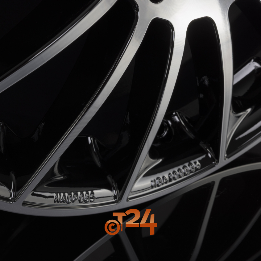 STUTTGART|Noir Brillant Face Polie - Bright Black Machined 19