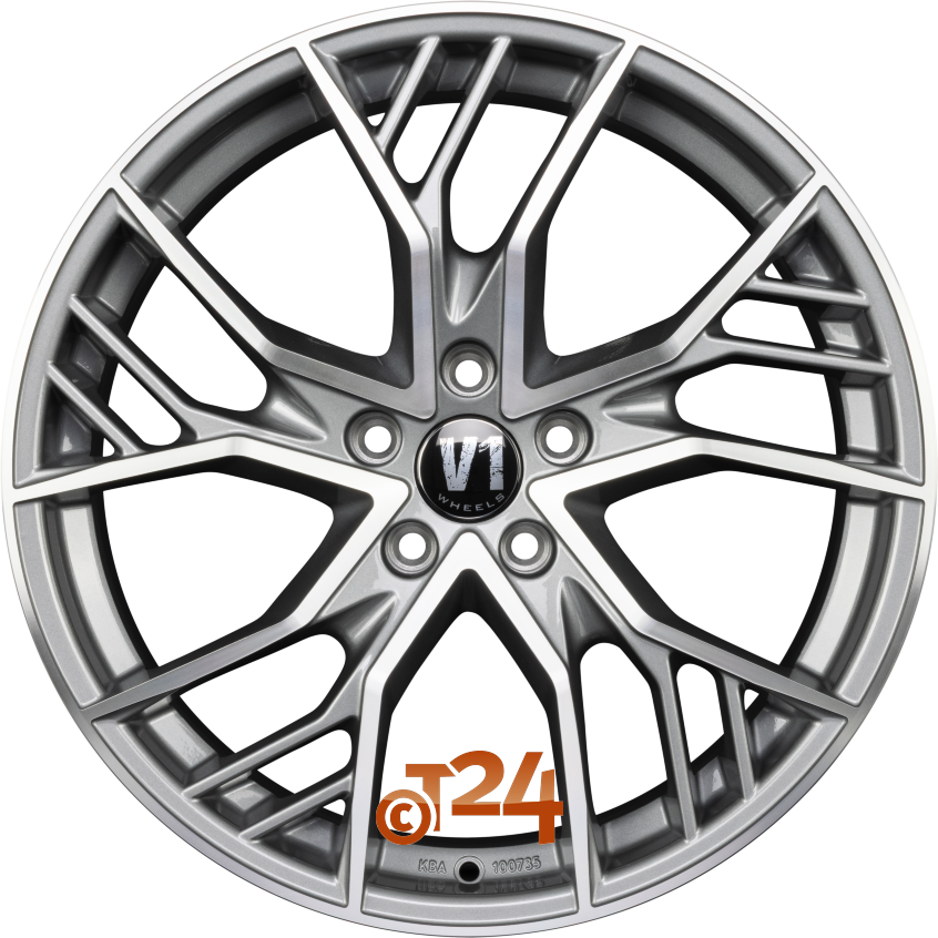 V7|Glossy Gunmetal Machined 19