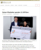 Saitow-Mitarbeiter spenden 12.100 Euro	