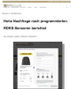 Hohe Nachfrage nach programmierten RDKS-Sensoren berichtet