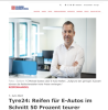 Tyre24: Reifen für E-Autos im Schnitt 50 Prozent teurer