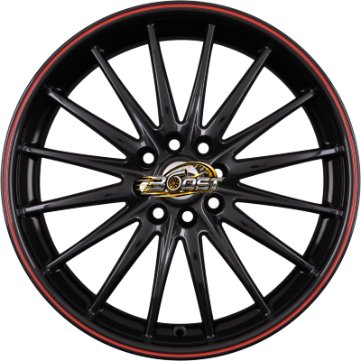 TEAM DYNAMICS JET RS Gloss Black Red Lip 6.50x15 4x98 TEAM DYNAMICS JET RS Gloss Black Red Lip 6.50x15 4x98