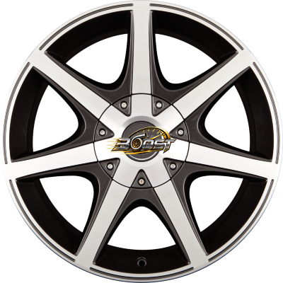 BORBET CWE Mistral Anthracite Glossy Polished — Grijs/antraciet lichtmetalen velg