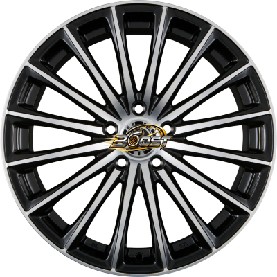 24H DU MANS GP1 Satin Black Machined Face 6.50x15 5x110 24H DU MANS GP1 Satin Black Machined Face 6.50x15 5x110