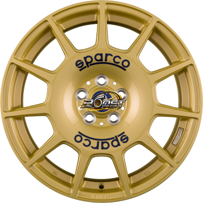 SPARCO TERRA Race Gold + Blue Lettering 7.50x17 5x100 SPARCO TERRA Race Gold + Blue Lettering 7.50x17 5x100