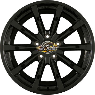 RH ALURAD GT Schwarz Glanz Lackiert — Zwart lichtmetalen velg