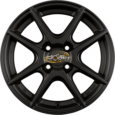 PLATIN P 73 Racing Schwarz — Zwart lichtmetalen velg