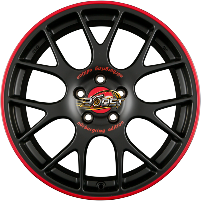 BBS CH-R NÜRBURGRING EDITION - Schwarz Seidenmatt — Zwart lichtmetalen velg