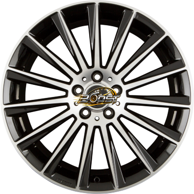 KESKIN KT18 TURBO Black Front Polish (BFP) — Zwart lichtmetalen velg