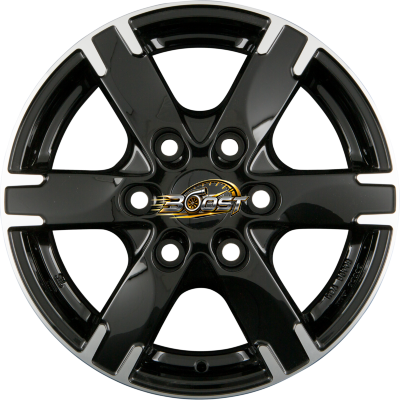 ALUTEC TITAN Diamant-Schwarz Frontpoliert — Grijs/antraciet lichtmetalen velg