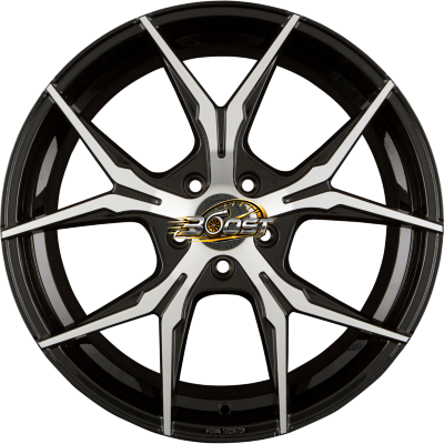 KESKIN KT19 ANGEL Black Front Polish (BFP) — Zwart lichtmetalen velg