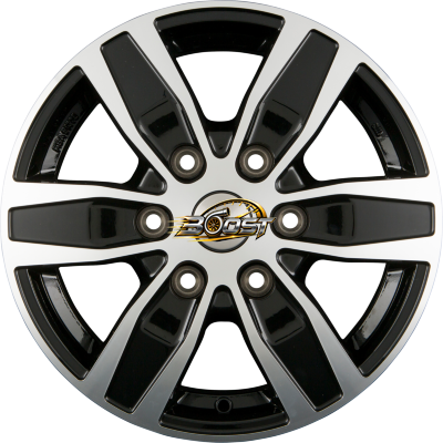 AUTEC QUANTRO (Q) Schwarz Poliert — Zwart lichtmetalen velg