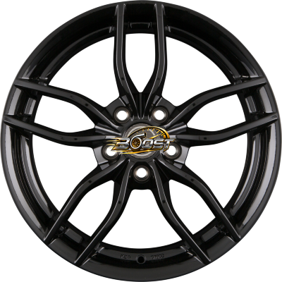 PROLINE WHEELS ZX100 Black Glossy (BG) — Zwart lichtmetalen velg