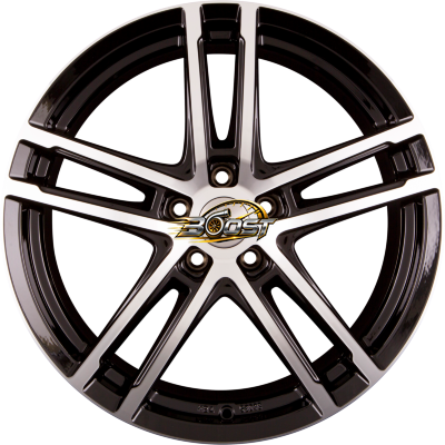 DEZENT TZ DARK - Black Polished — Zwart lichtmetalen velg