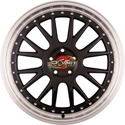 TEC SPEEDWHEELS GT EVO Schwarzglanz Hornpoliert — Zwart lichtmetalen velg