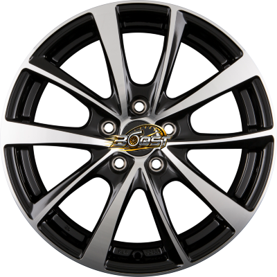 OXXO VIDORRA (OX18) BLACK - Black Polished — Zwart lichtmetalen velg