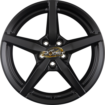 RONAL R69 Jetblack Matt — Zwart lichtmetalen velg