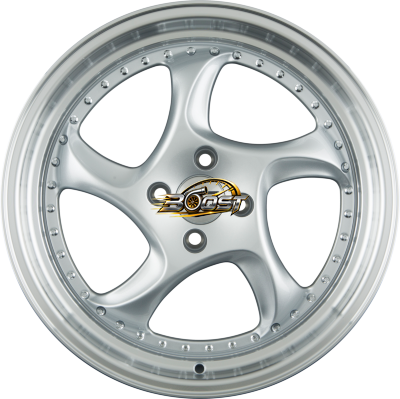 GTP WHEELS GTP 083 Silber Felgenbett Poliert — Zilver lichtmetalen velg