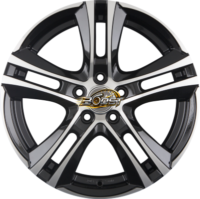 DBV ANDORRA II Schwarz Glänzend Front Poliert 6.50x16 5x100 DBV ANDORRA II Schwarz Glänzend Front Poliert 6.50x16 5x100