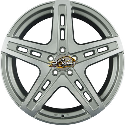 2DRV by WHEELWORLD WH38 Daytona Grau Hochglanzpoliert (DGP+) — Grijs/antraciet lichtmetalen velg