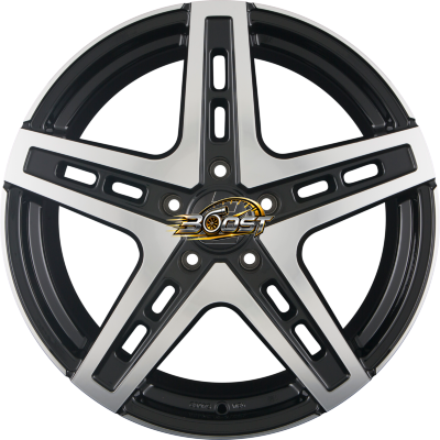 2DRV by WHEELWORLD WH38 Schwarz Hochglanzpoliert (SP+) — Zwart lichtmetalen velg