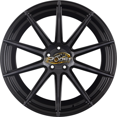 BARRACUDA PROJECT 2.0 Highgloss Black Brushed Surface — Zwart lichtmetalen velg