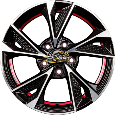 MAM RS6 Black Front Polish Red Inside (BFPRI) 7.00x16 5x108 MAM RS6 Black Front Polish Red Inside (BFPRI) 7.00x16 5x108