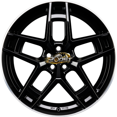 BORBET TF Black Rim Polished Glossy — Zwart lichtmetalen velg