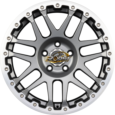 ETABETA COMBAT CV Anthracite Matt Lip + Cap Polish — Grijs/antraciet lichtmetalen velg