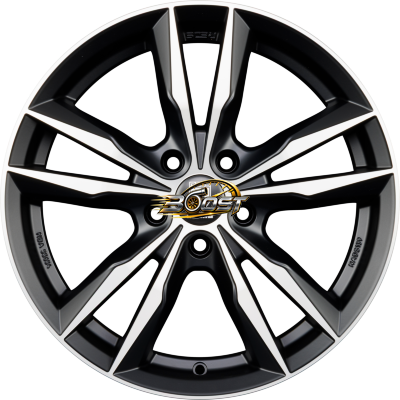 MOMO FAST Black Matt Polished 7.50x17 5x108 MOMO FAST Black Matt Polished 7.50x17 5x108