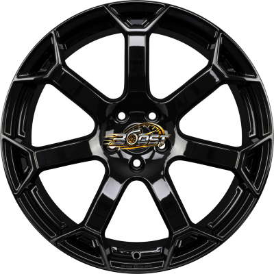FONDMETAL ZEPHYRUS Glossy Black — Zwart lichtmetalen velg