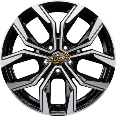 RACER WHEELS CARVER Noir Brillant Face Polie - Bright Black Machined 6.50x16 5x114 RACER WHEELS CARVER Noir Brillant Face Polie - Bright Black Machined 6.50x16 5x114