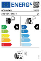 EU-label voor GOODYEAR EFFICIENTGRIP PERFORMANCE