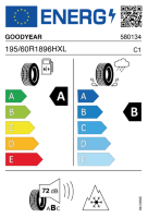 EU-label voor GOODYEAR VECTOR 4 SEASONS G3 