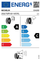 EU-label voor MICHELIN LATITUDE TOUR HP