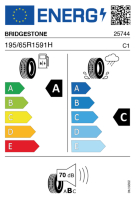 EU-label voor BRIDGESTONE EP150 ECOPIA