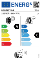 EU-label voor BRIDGESTONE ALENZA 001