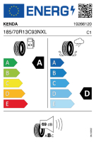 EU-label voor KENDA KR209 KARGOTRAIL 3G