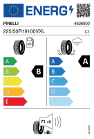 EU-label voor PIRELLI CINTURATO (C3)